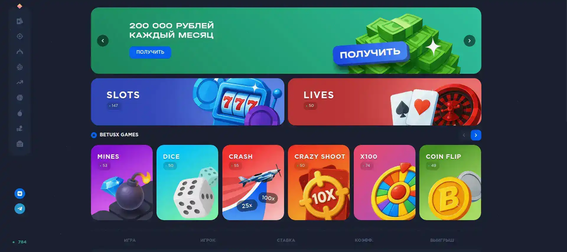 Игровой зал казино Ф1